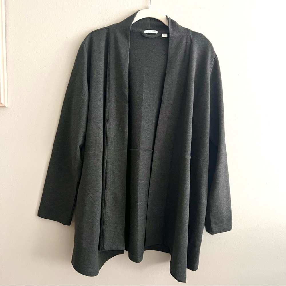Pure Jill J. Jill unconstructed gray cardigan size Medium casual and com… - Picture 2 of 11